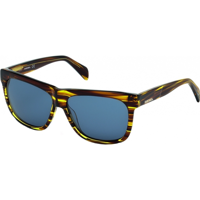 Diesel DL0100 Brown Stripe Sunglasses