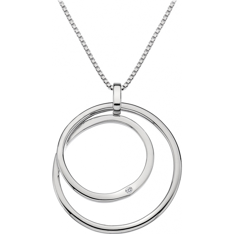 Hot Diamonds Ladies Forever Circle in a Circle Necklace