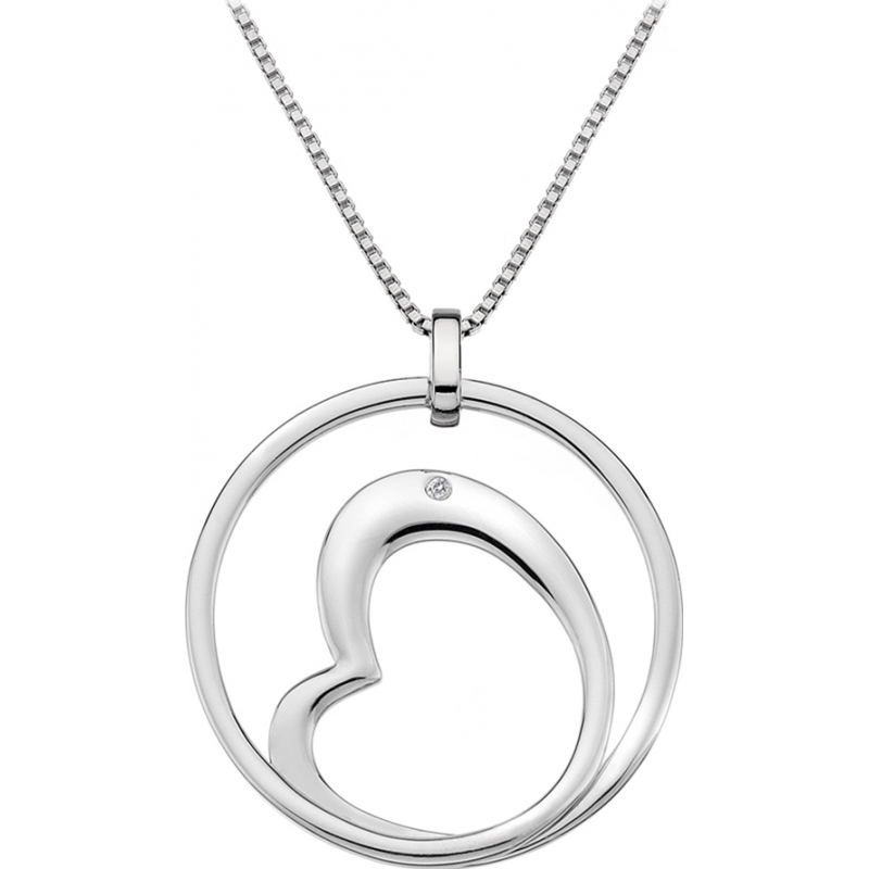 Hot Diamonds Ladies Forever Heart in a Circle Necklace