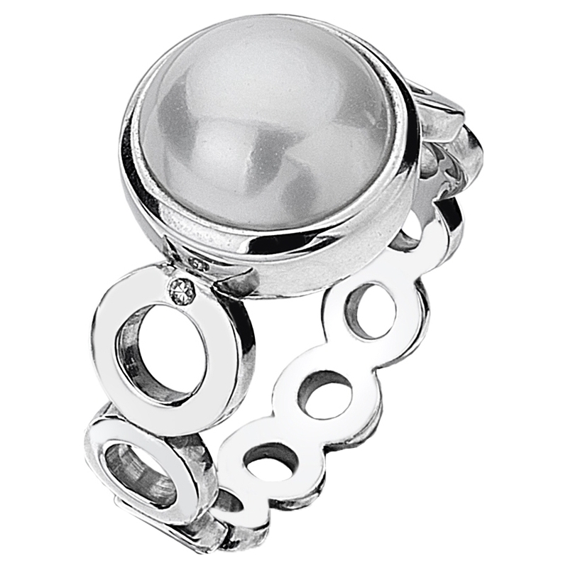Hot Diamonds Ladies Size N Diamonds and Pearls Ring