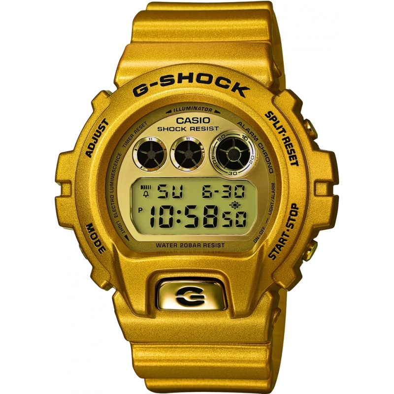 Casio Mens G-Shock Multi Alarm Gold Resin Strap Watch