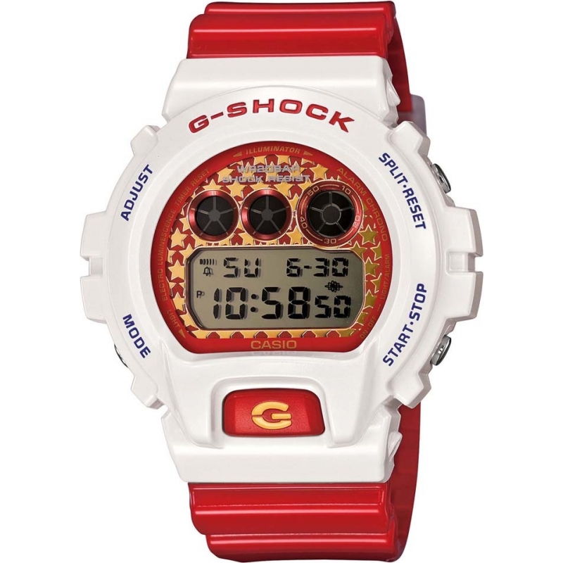 Casio Mens G-Shock Red Resin Multi Alarm Watch