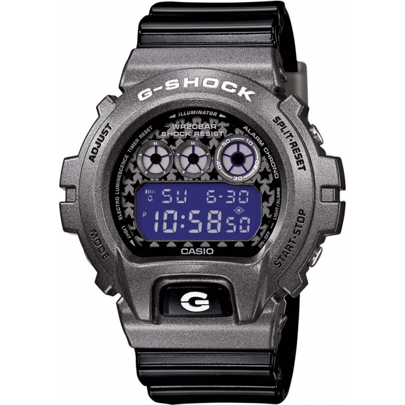 Casio Mens G-Shock Black Resin Multi Alarm Watch