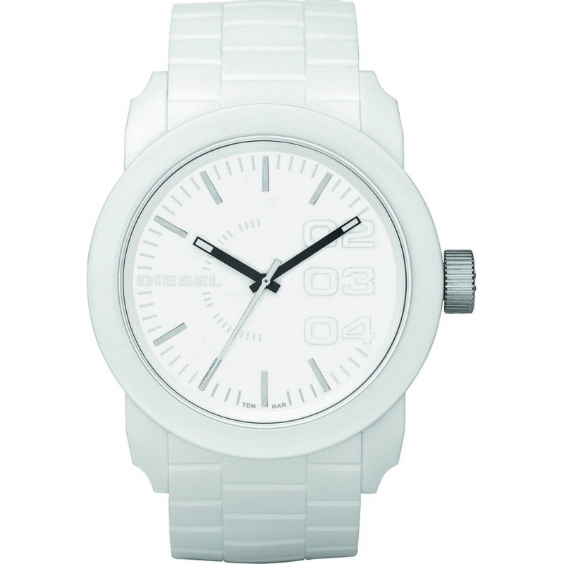 Diesel Double Down White Watch