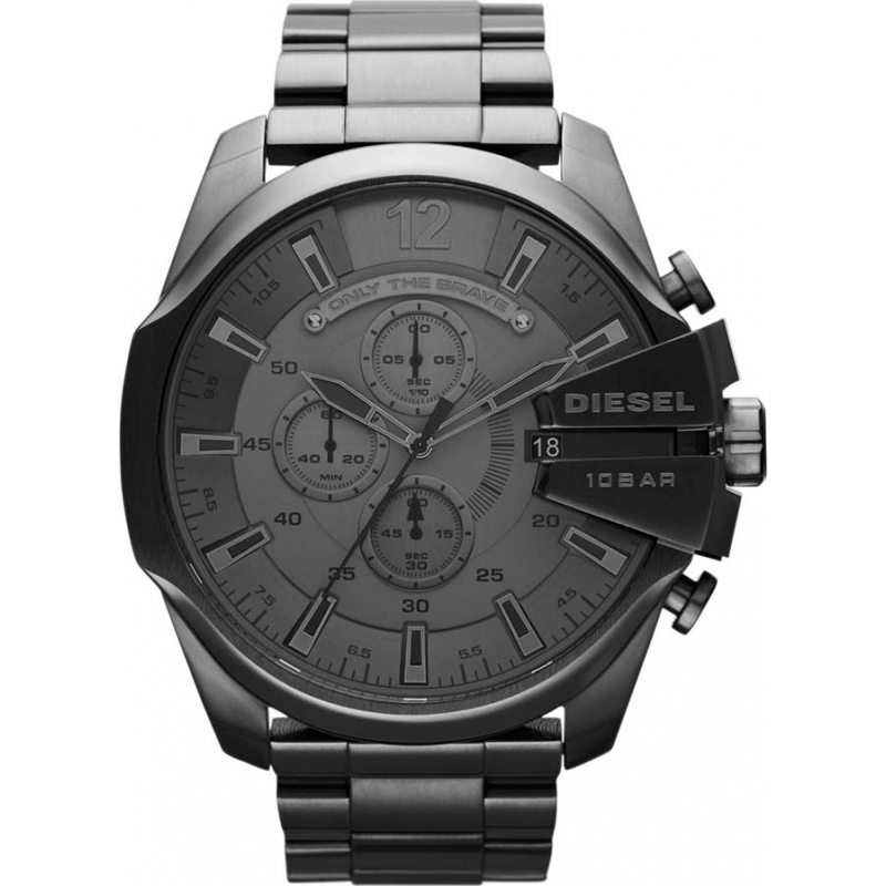 Diesel Mens Mega Chief Gunmetal Chronograph Watch