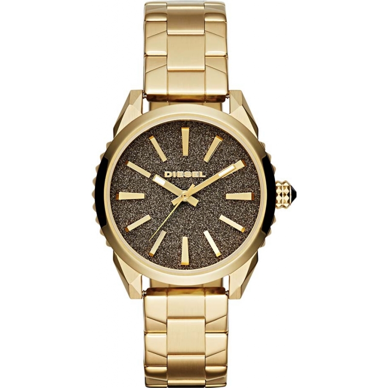 Diesel Ladies Nuki Gold Plated Watch