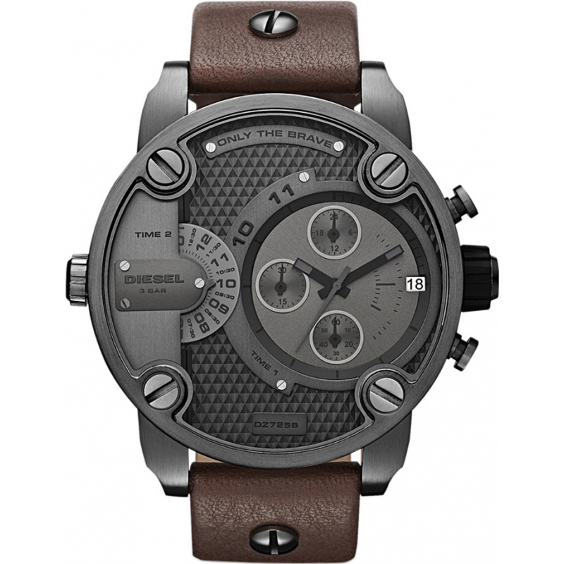 Diesel Mens Baby Daddy Brown Chronograph Watch