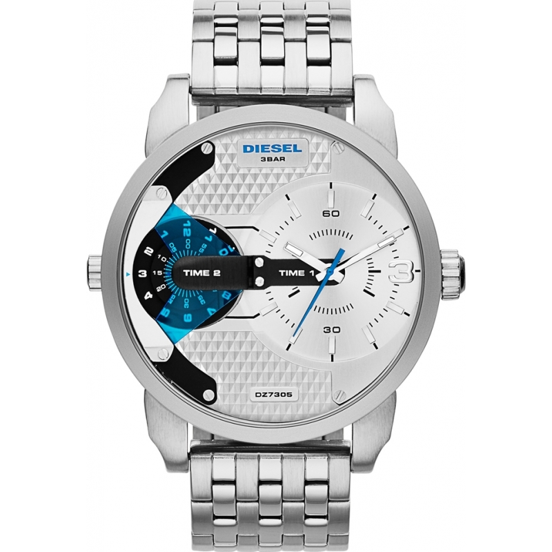 Diesel Mini Daddy Silver Multifunction Watch