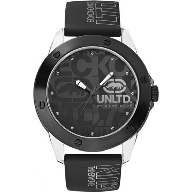 UNLTD by Marc Ecko Mens The Tran Black Watch