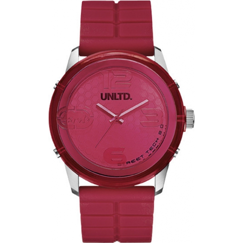 UNLTD by Marc Ecko The Fuse Red Plastic Watch