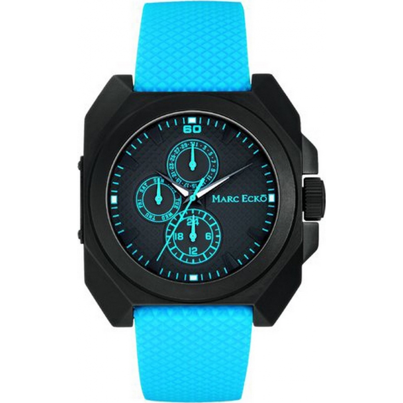 Marc Ecko Mens Pastime Black Teal Watch