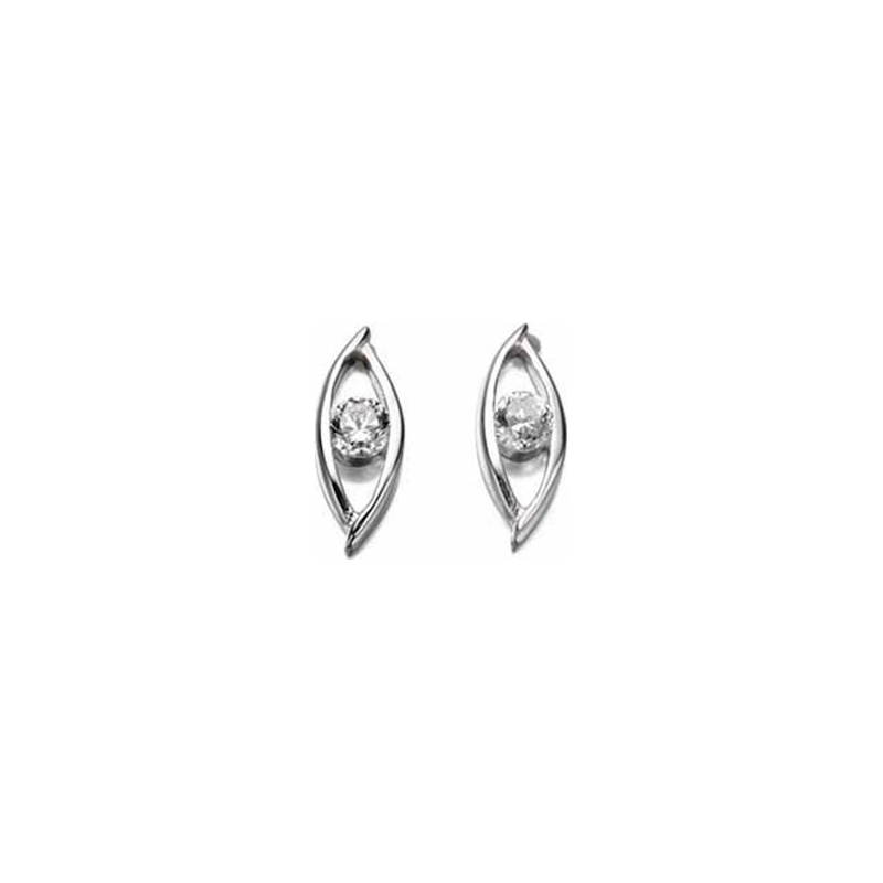 Charles Conrad Ladies Marquise CZ Earrings