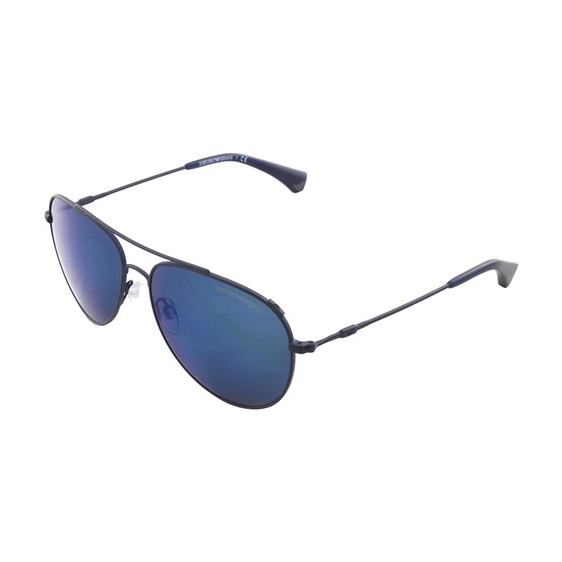 Emporio Armani EA2010 57 Modern Matte Blue Mirror 305696 Sunglasses