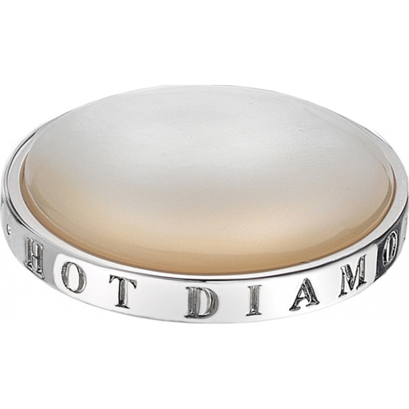 Emozioni 25mm White Mother of Pearl Coin