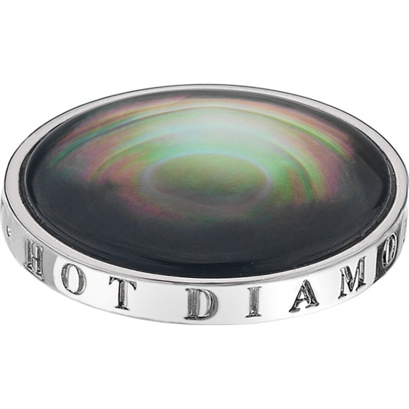 Emozioni 25mm Black Mother of Pearl Coin