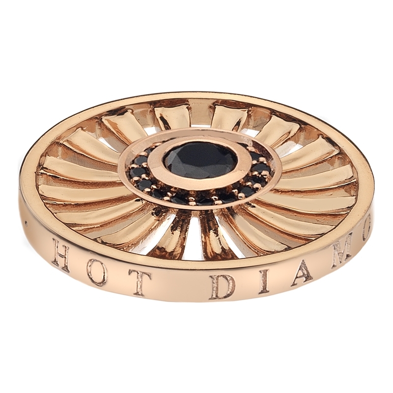 Emozioni 33mm Art Deco Sunrise Rose Gold Plated Coin