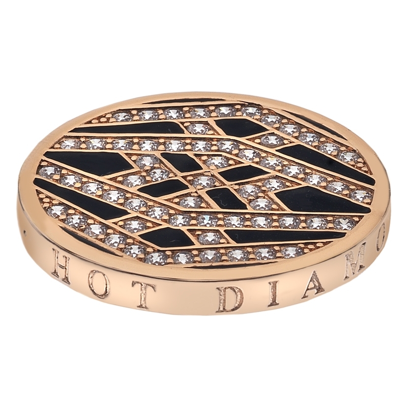 Emozioni 33mm Art Deco Classic Rose Gold Plated Coin