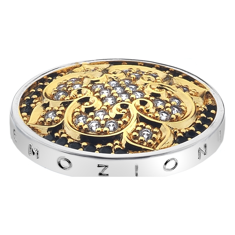 Emozioni 25mm Fiore di Loto Yellow Gold Plated Coin