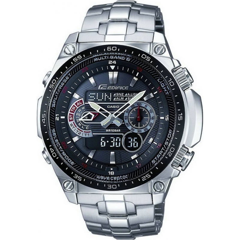 Casio Mens Edifice Wave Ceptor Solar Powered Watch