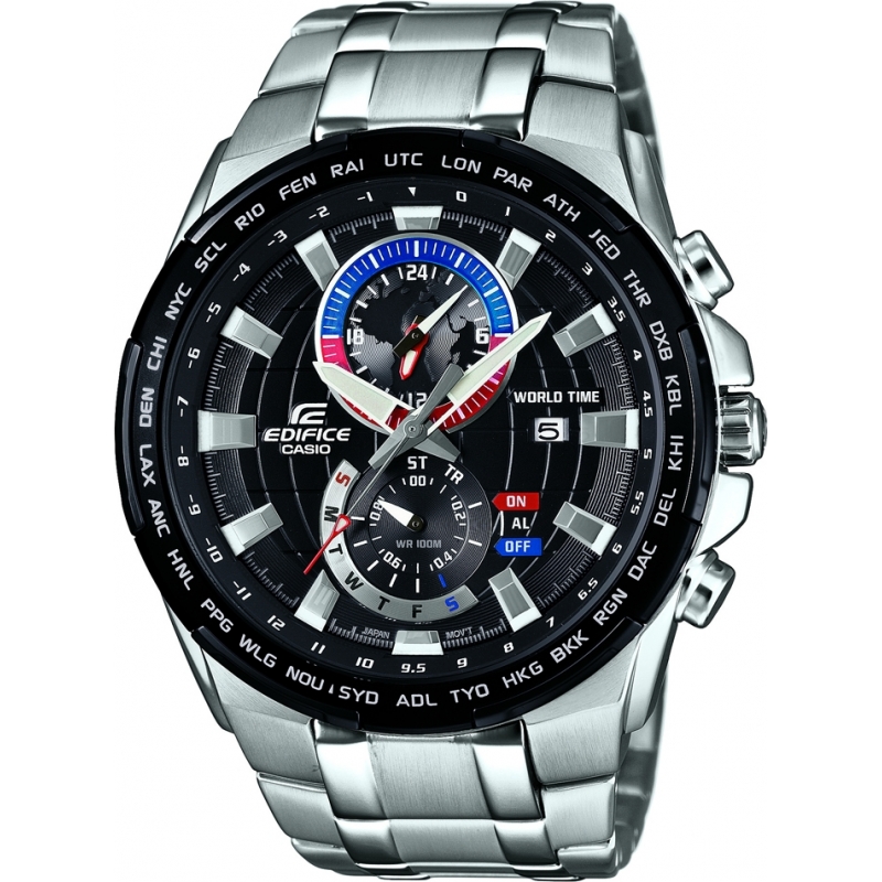 Casio Mens Edifice Silver Steel Bracelet Watch