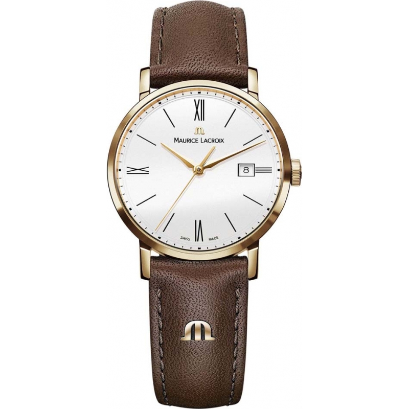 Maurice Lacroix Ladies Eliros Brown Leather Strap Watch