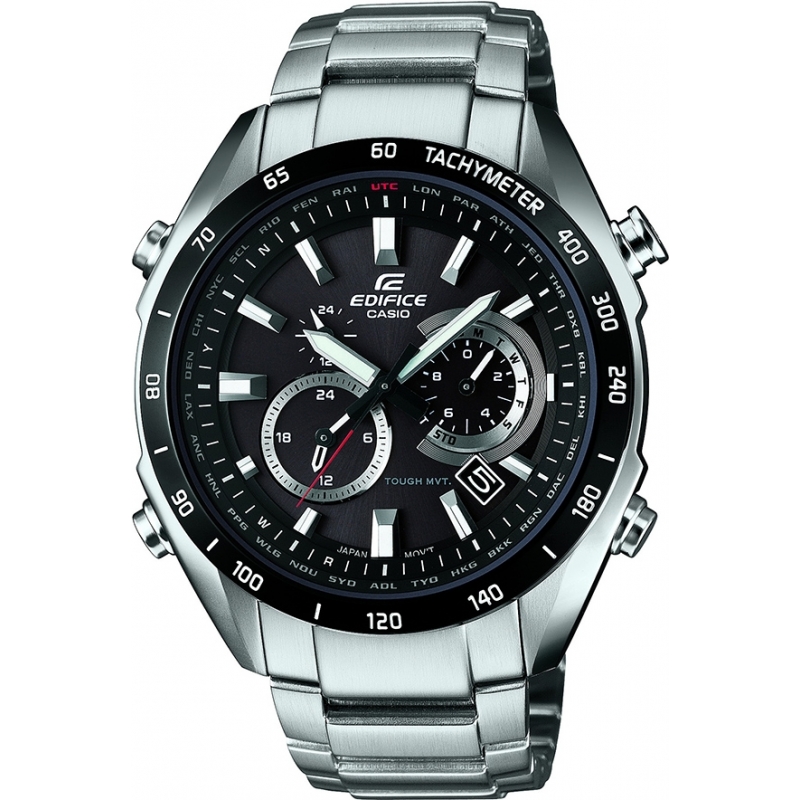 Casio Mens Edifice Radio Controlled Steel Solar Powered Watch