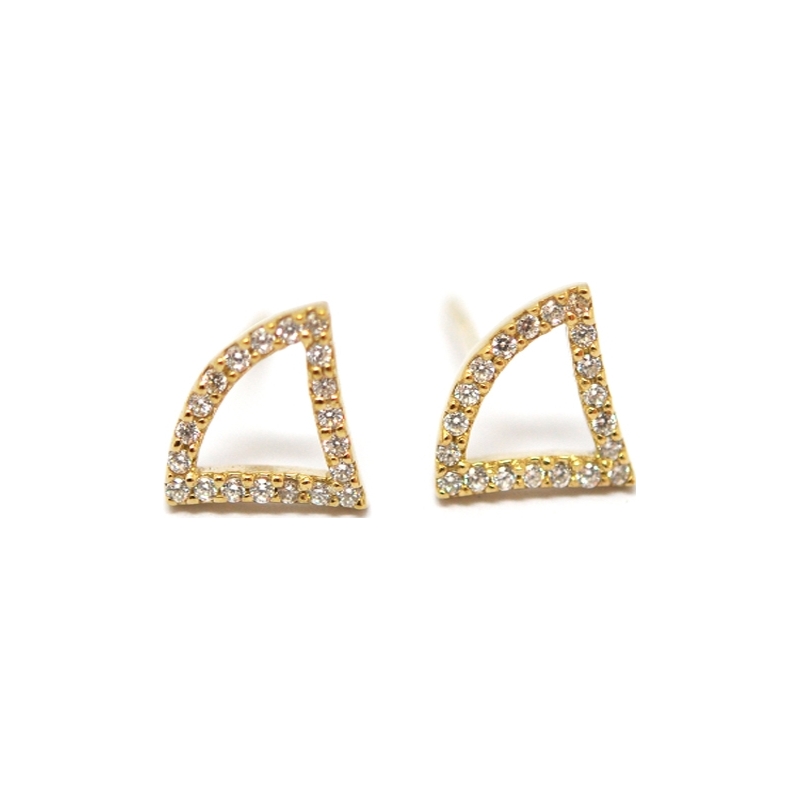 Babette Wasserman Ladies Tricorn Earrings