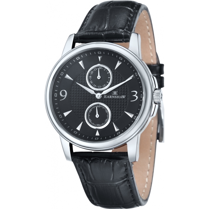 Thomas Earnshaw Mens Flinders Black Multifunctional Watch