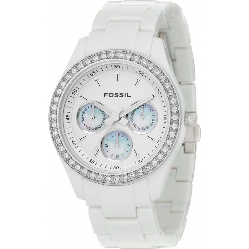 Fossil Ladies Stella All White Watch