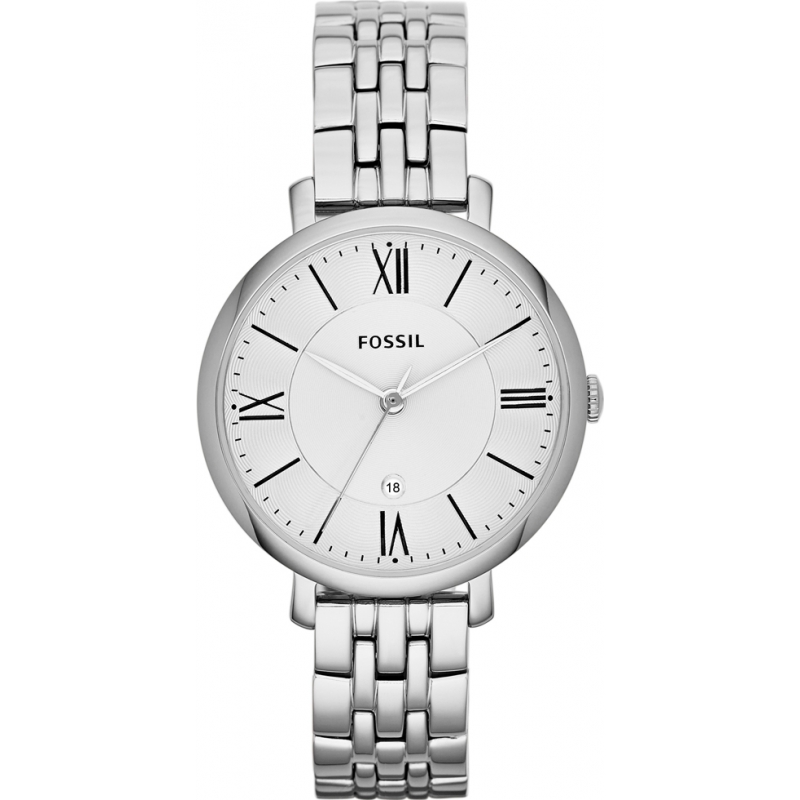 Fossil Ladies Jacqueline Silver Tone Steel Bracelet Watch