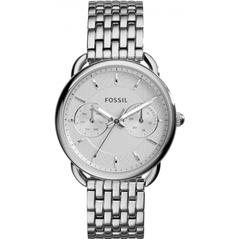 Fossil Ladies Tailor Silver Steel Bracelet Watch