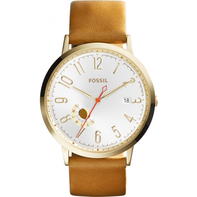 Fossil Ladies Vintage Muse Tan Leather Strap Watch