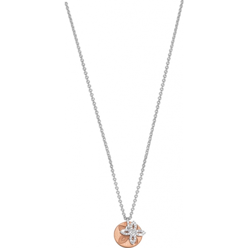 Esprit Ladies Brilliance Flora Rose Silver Necklace