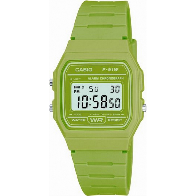 Casio Mens Retro Collection Green Chronograph Watch