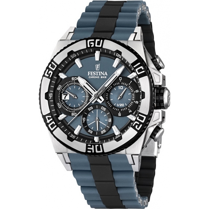 Festina Mens Chrono Bike 2013 Blue and Black Watch