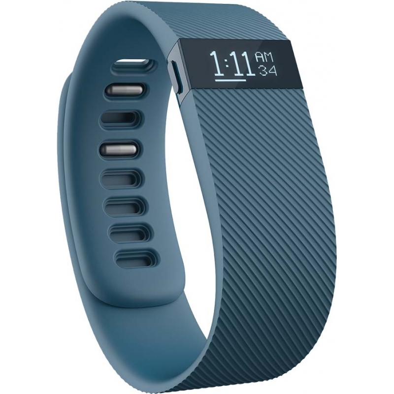 Fitbit Charge Slate Blue Wireless Activity and Sleep Wristband - Small