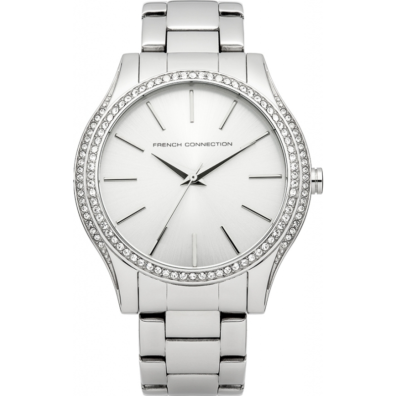 French Connection Ladies Silver Steel Bracelet Watch