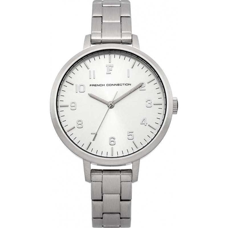 French Connection Ladies Silver Steel Bracelet Watch