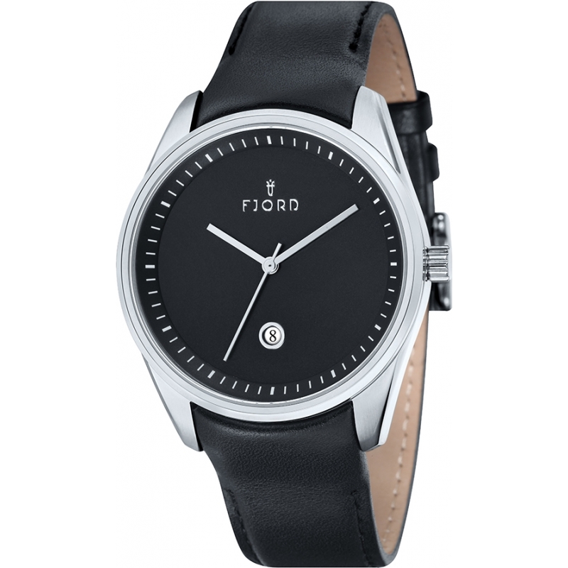 Fjord Mens Dan 3 Hand Black Watch