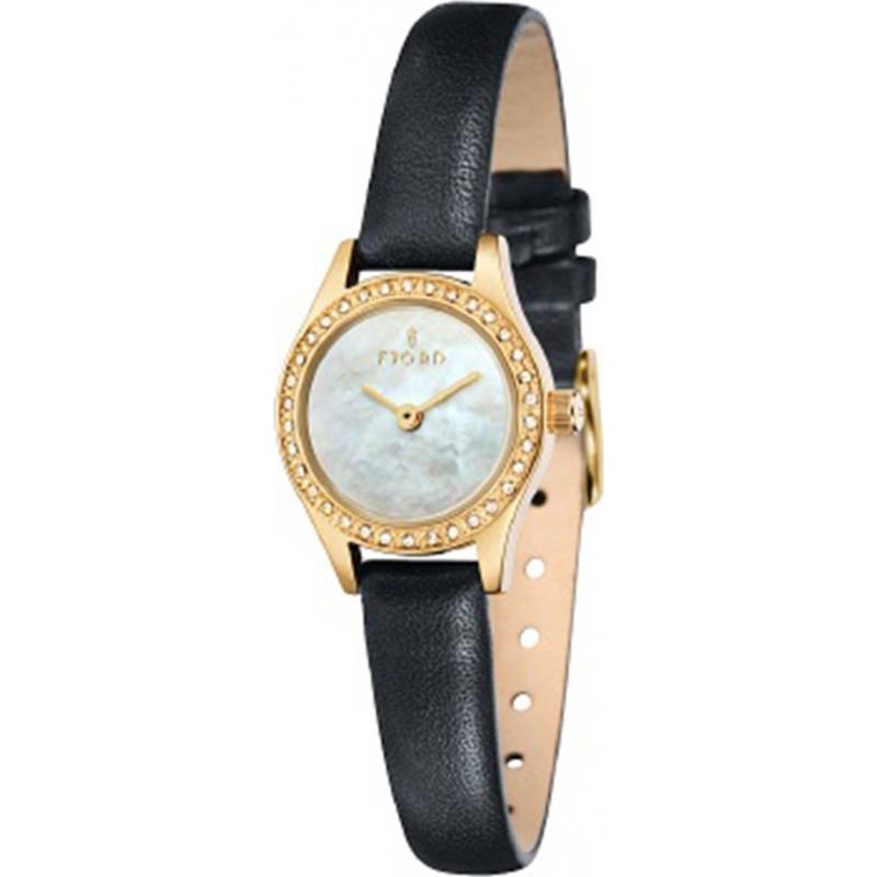 Fjord Ladies Marina 2 Hand Gold Black Watch