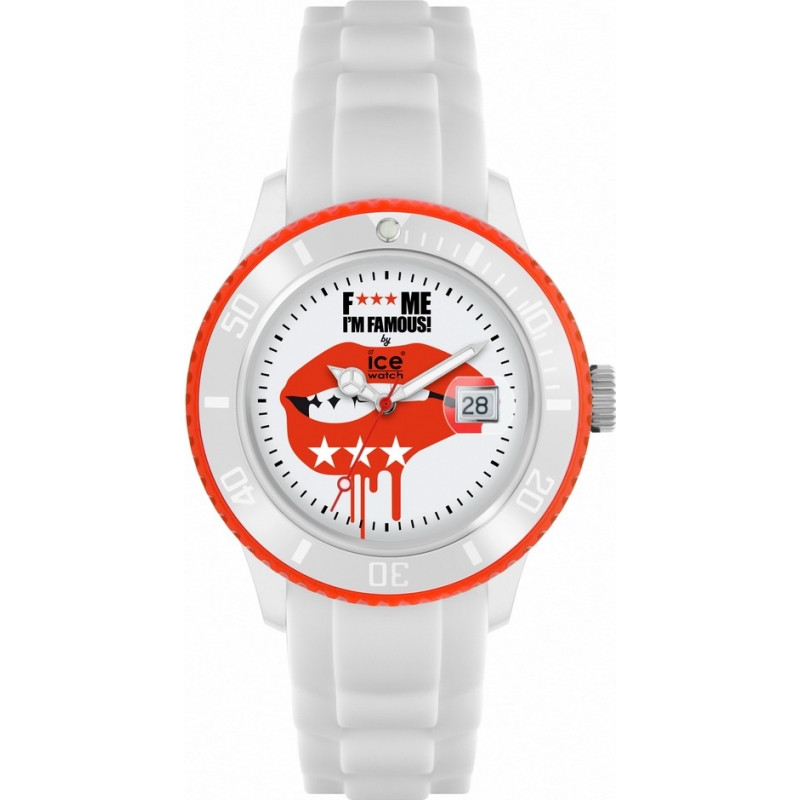 Ice-Watch F*** Me I m Famous White Big Big Silicone Watch