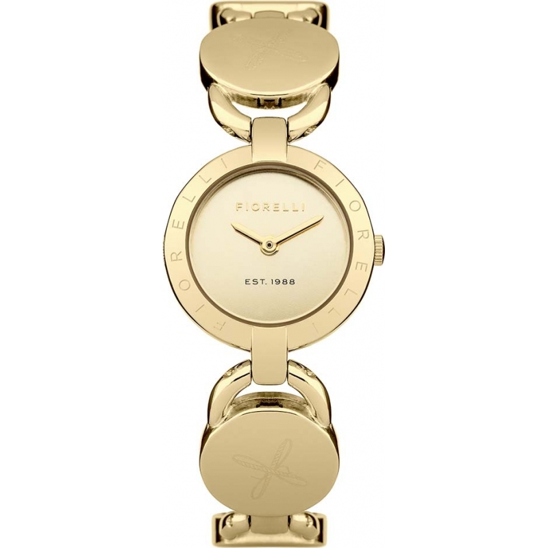 Fiorelli Ladies Gold Plated Padlock Links Style Bracelet Watch