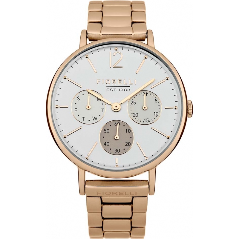 Fiorelli Ladies Rose Gold Plated Chronograph Watch