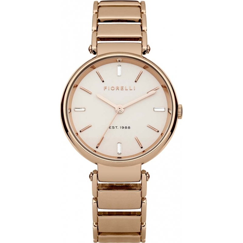 Fiorelli Ladies Rose Gold Plated Watch