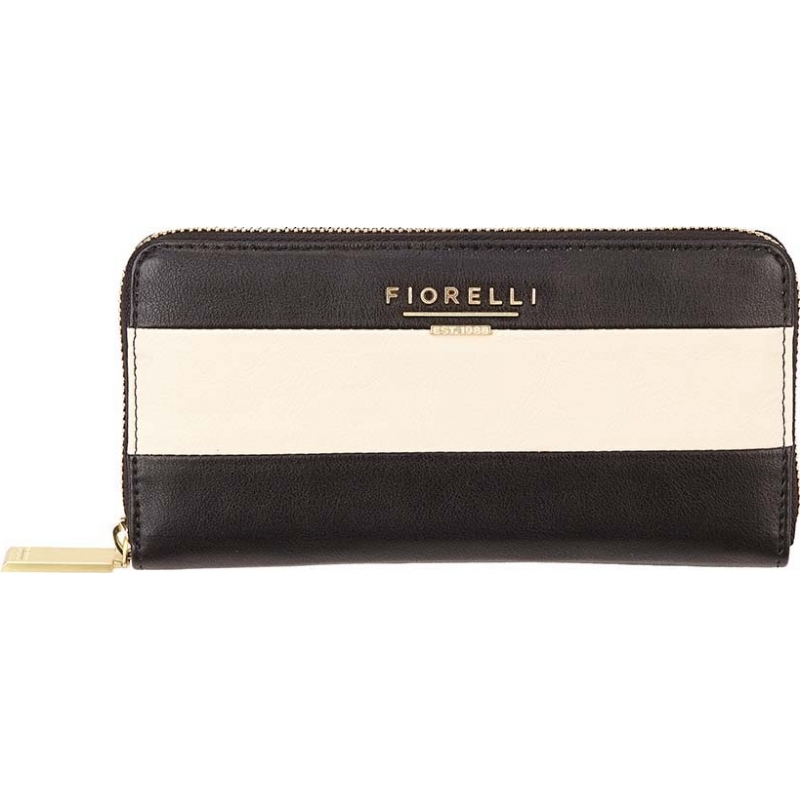 Fiorelli Ladies Perrie Mono Stripe Zip Around Purse