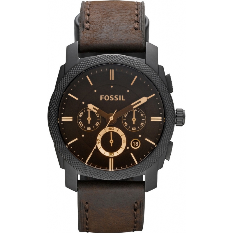 Fossil Mens Machine Chronograph Brown Watch