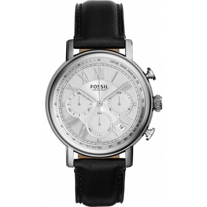 Fossil Mens Buchanan Black Chronograph Watch