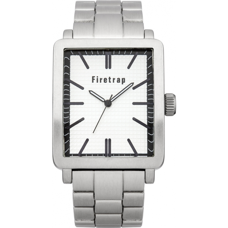 Firetrap Mens Silver Steel Bracelet Watch