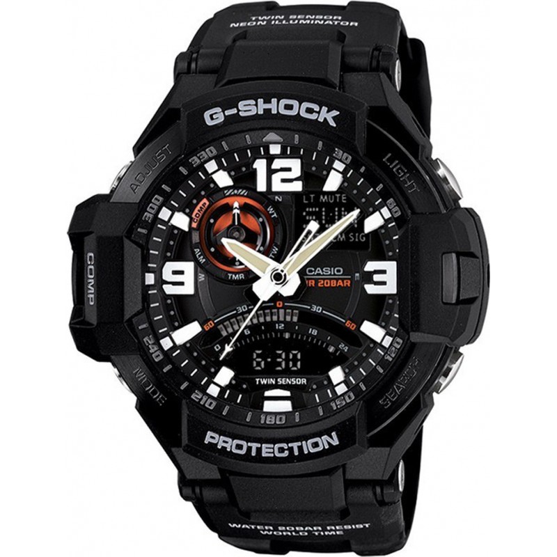 Casio Mens G-Shock Twin Sensor Neon-Illuminator Watch