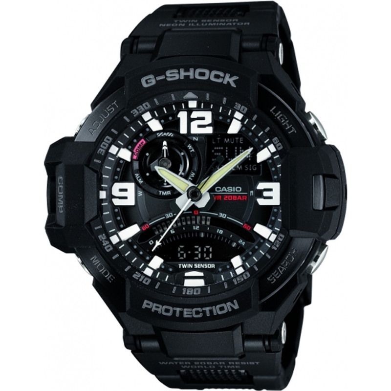 Casio Mens G-Shock Twin Sensor Neon-Illuminator Watch